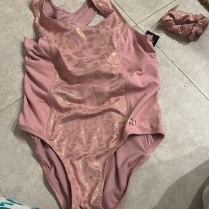 Justice Pink and Gold Kids Bodysuit